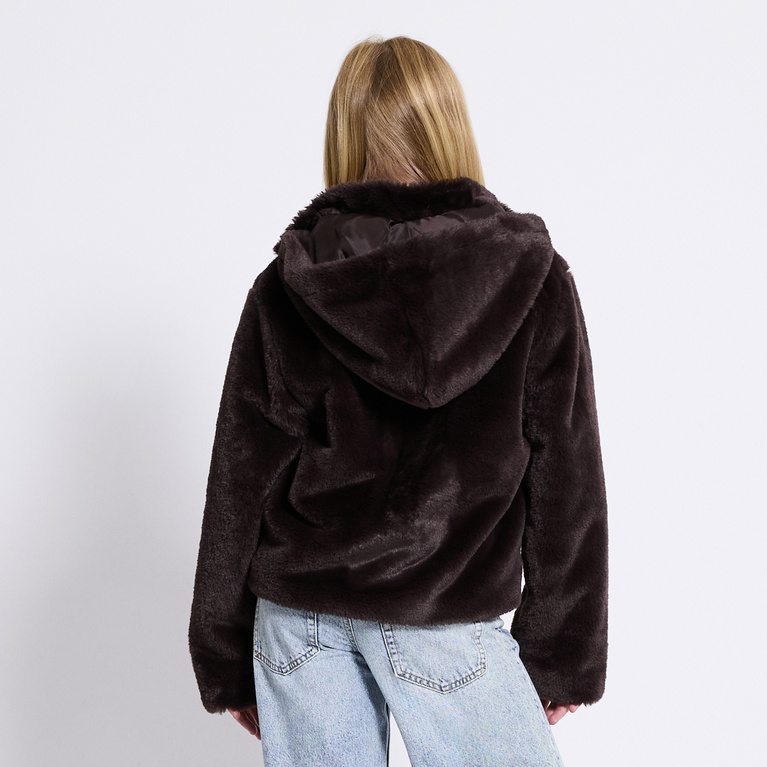 Faux fur jacket "Fur jacket" Brown